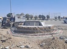 حرکت عمرانی ـ فرهنگی شهرداری ماهدشت؛ آغاز عملیات آرماتوربندی یادمان شهدای گمنام شهرک پیام