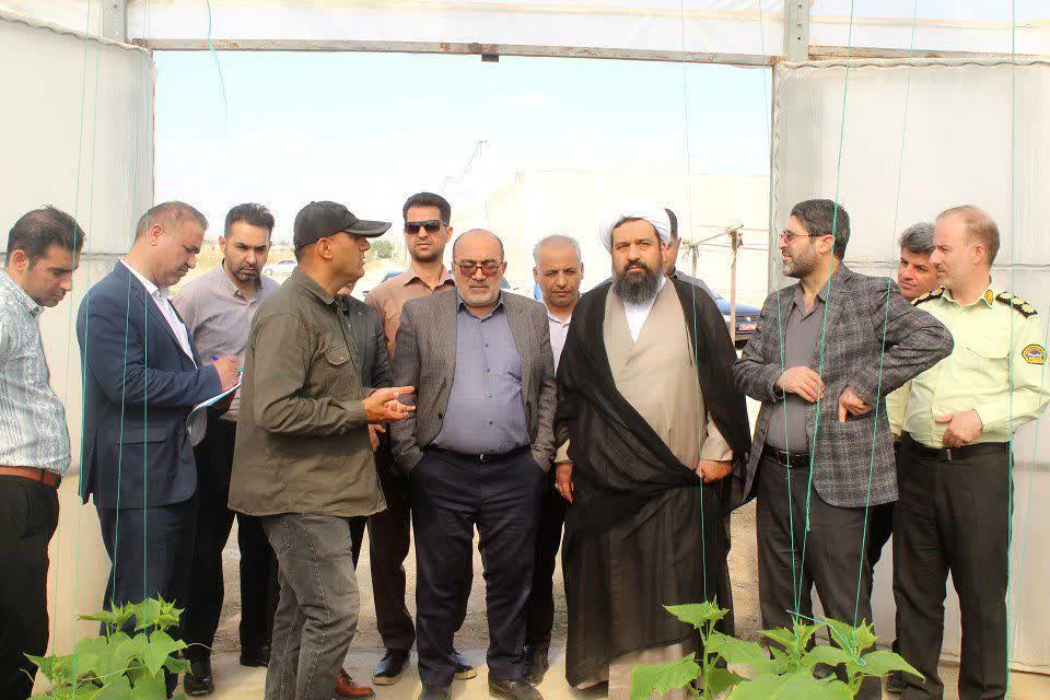 موانع تولید یک گلخانه در شهرستان چهارباغ بررسی شد