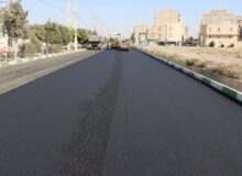 اجرای عملیات آسفالت مکانیزه در بلوار بسیج ماهدشت